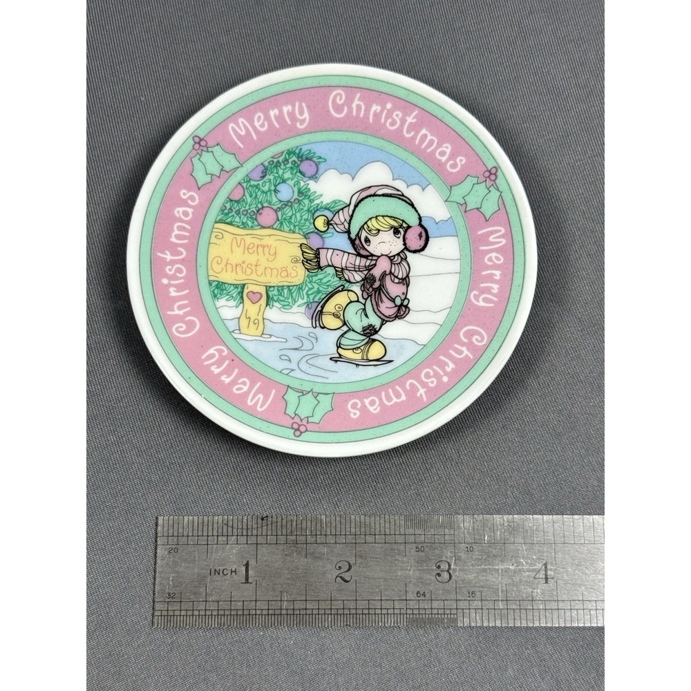 PRECIOUS MOMENTS‎ 1992 CHRISTMAS Saucer Dish HBB-814Z